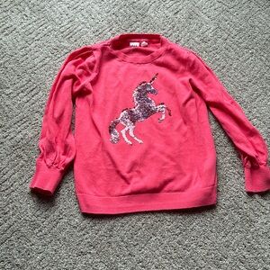 Gap kids sequin unicorn sweater